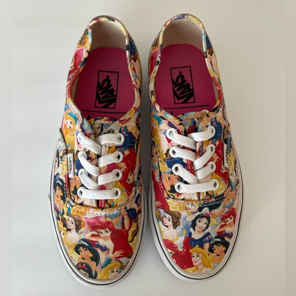 Vans - Disney Authentic Multi Princess Lace Up Sneakers US Women's Size 6 - Picture 1 of 9